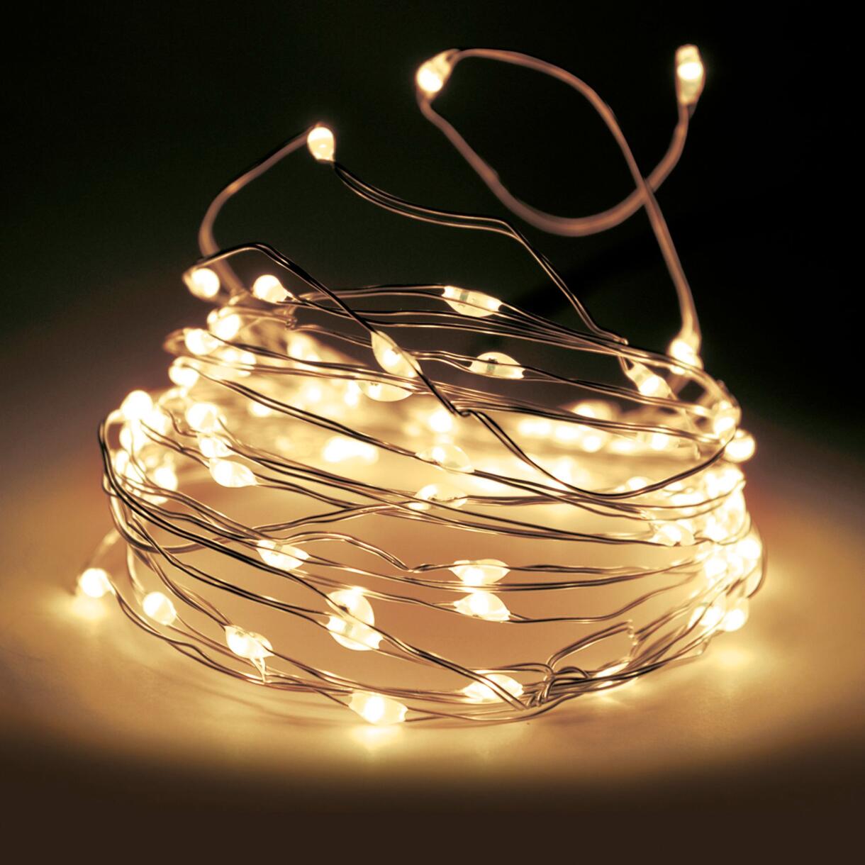 Luces de Navidad Micro LED 23,90 m Blanco cálido 240 LED CT 1
