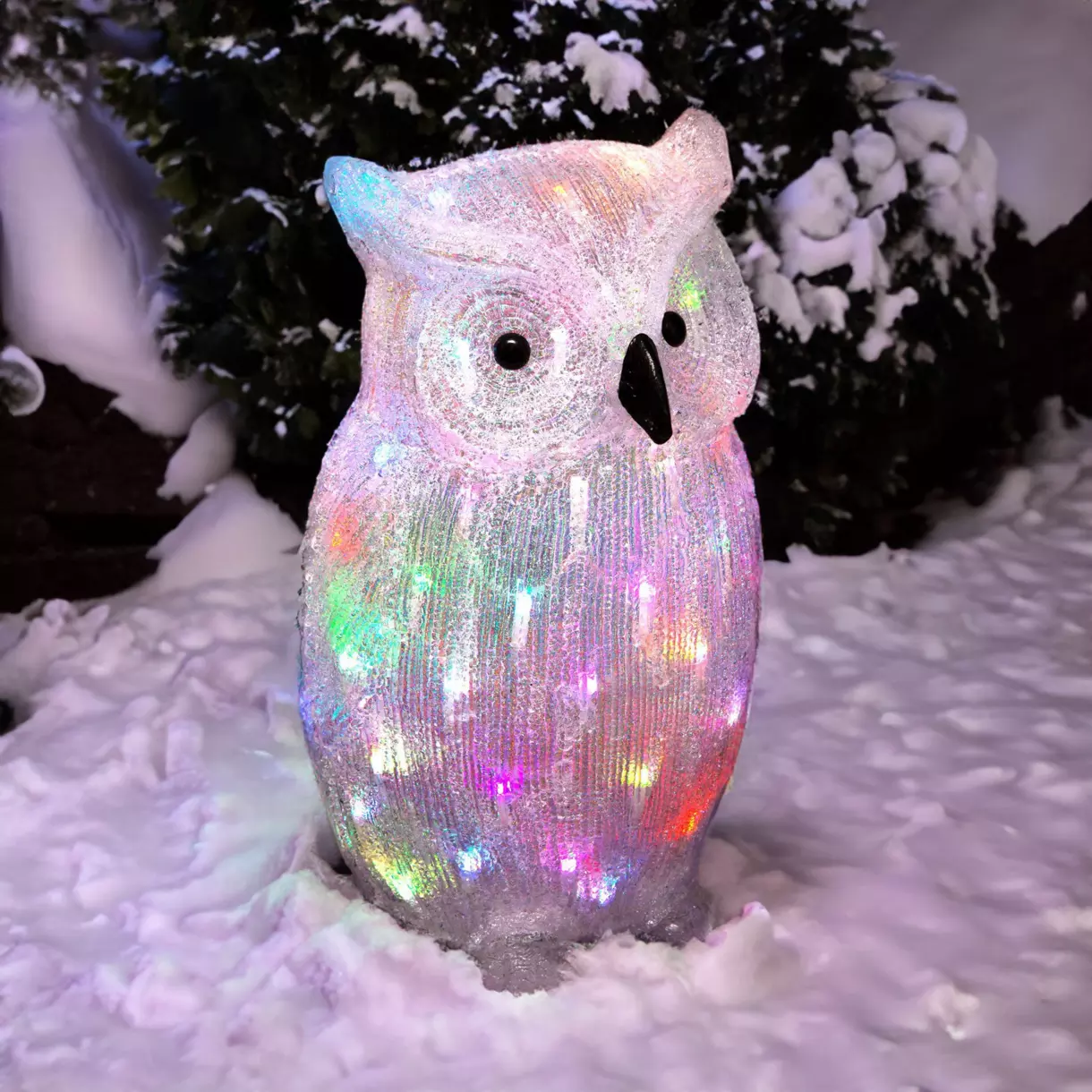 Hibou lumineux Cristiano Multicolore 60 LED 1