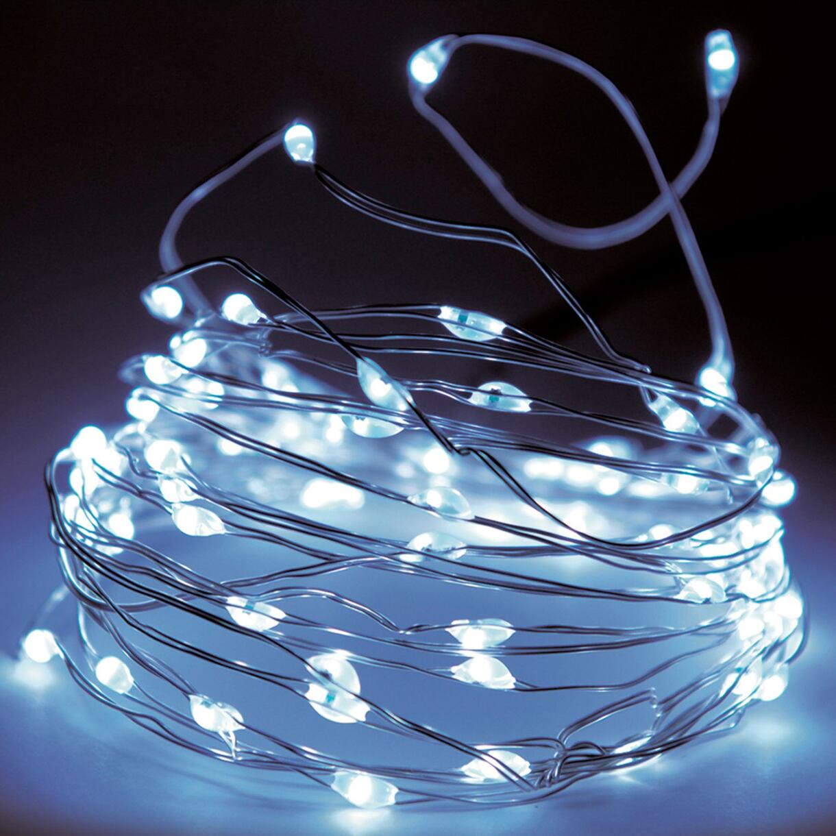 Luces de Navidad Micro LED 11,90 m Blanco frío 120 LED CT 1