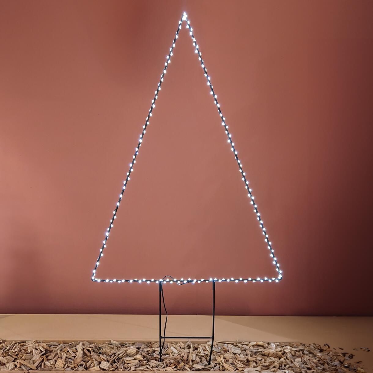 Verlichte piramide Crystal Warm wit 180 LED