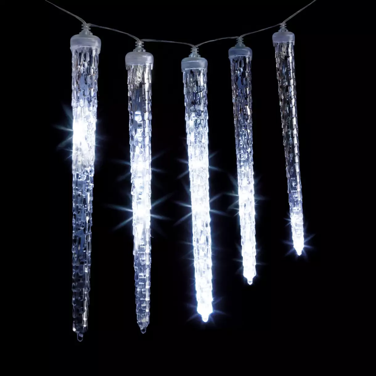 Stalactite lumineuse L3,60 m Glaçons Blanc froid 81 LED 1