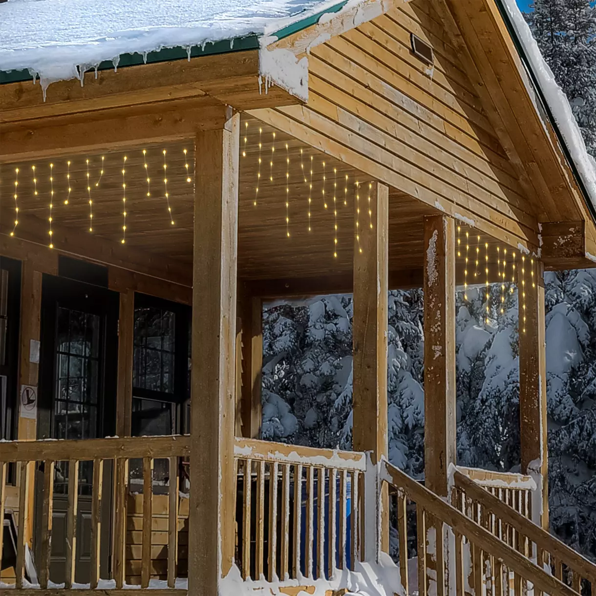 Stalactite lumineuse L12,70 m Icicle Blanc chaud 640 LED CT 1