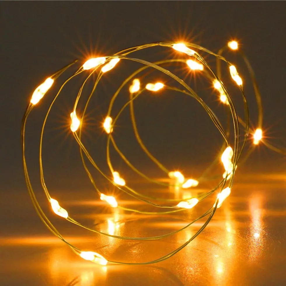 Guirlande lumineuse Micro LED 2 m Blanc très chaud 40 LED CO à piles 1