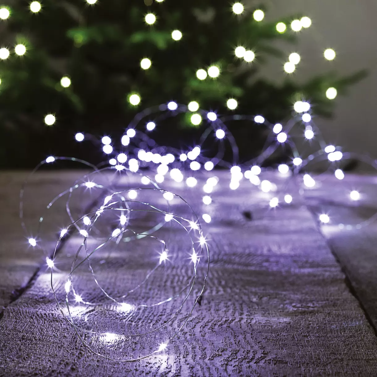 Guirlande lumineuse Solaire 30 m Blanc froid 300 Micro LED Coper CA 1