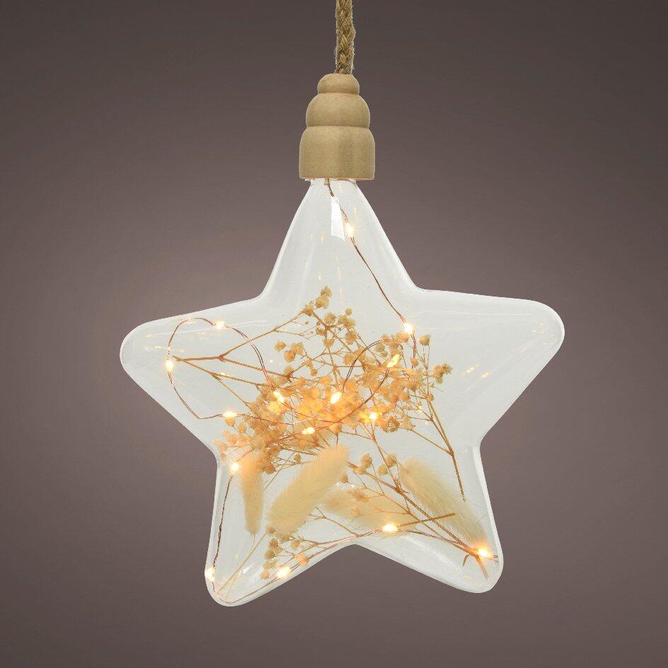 Estrella luminosa Gypsophila Blanco cálido 15 LED 1