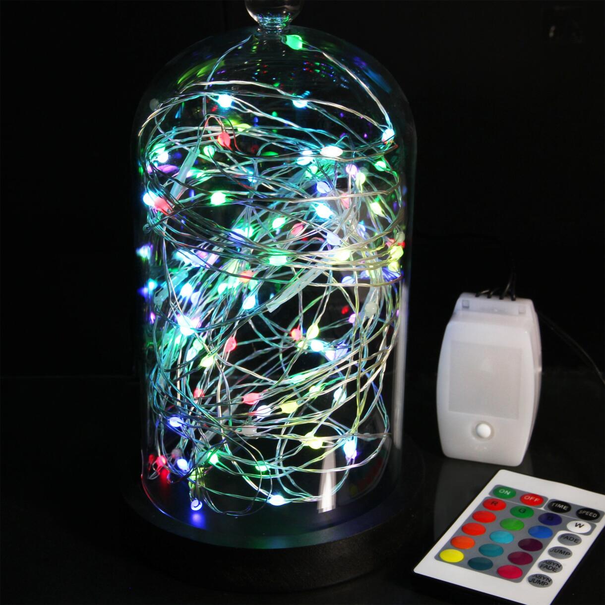 Guirlande lumineuse Micro LED 20 m Multicolore 200 LED télécommandée Variation de couleurs CN 1
