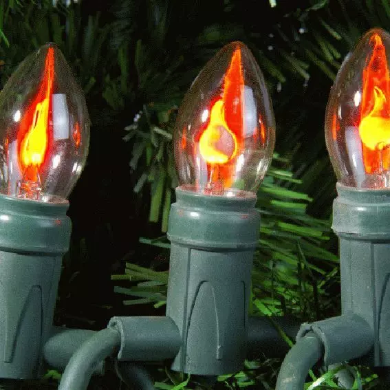 Luces de Navidad Bombilla Naranja 10 LED 1