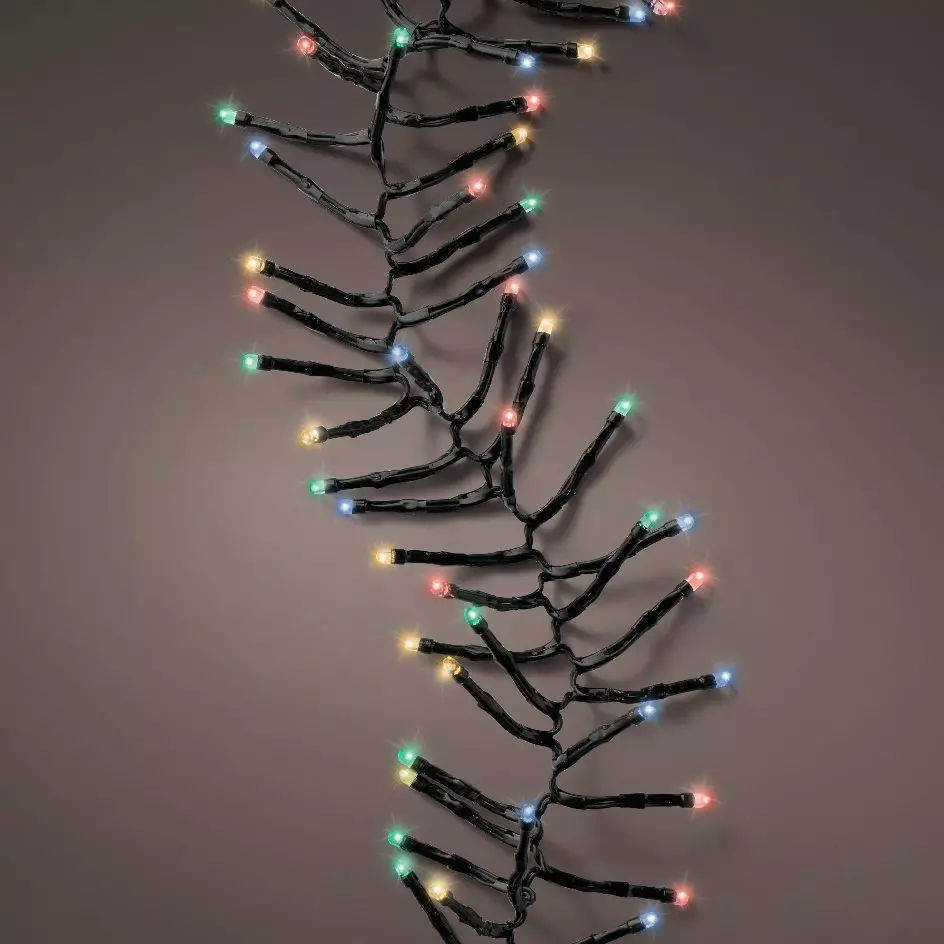 Guirlande lumineuse Durawise à piles 2 m Multicolore 192 LED Grappe CN 1