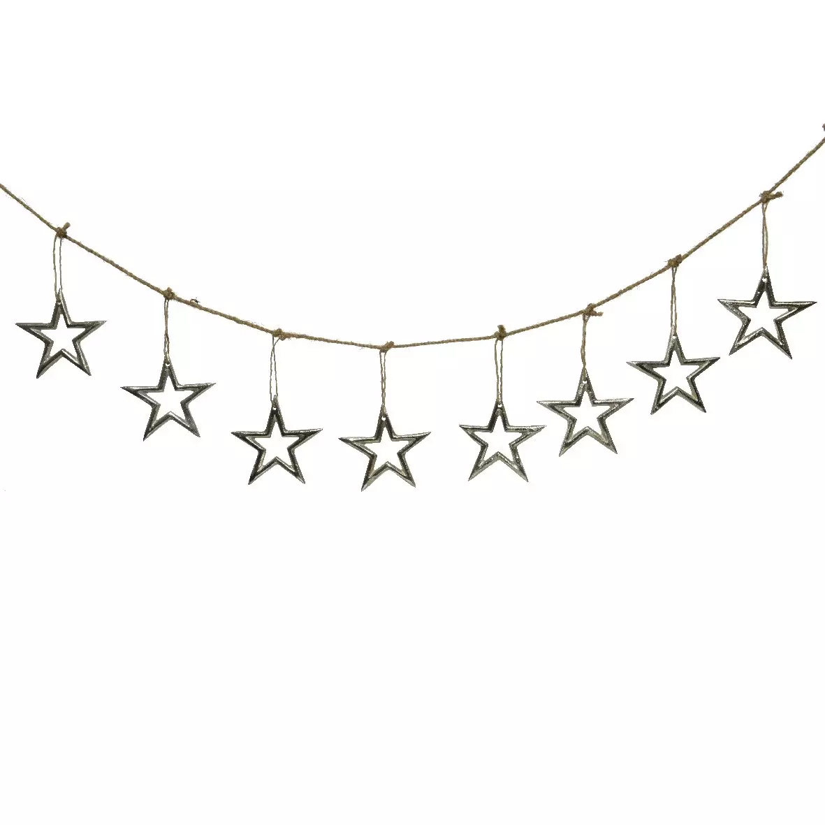 Guirlande Farandole d'étoiles Argent 1