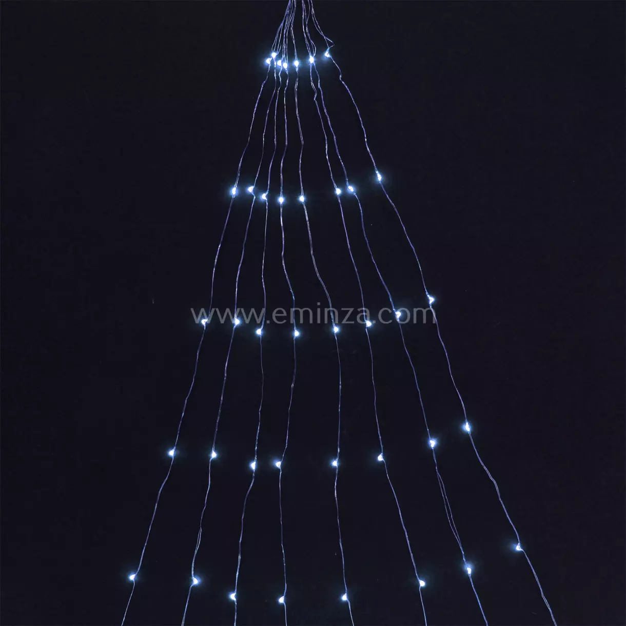 Luces de Navidad Micro LED Racimo 2 m Blanco frío 160 LED CP 1