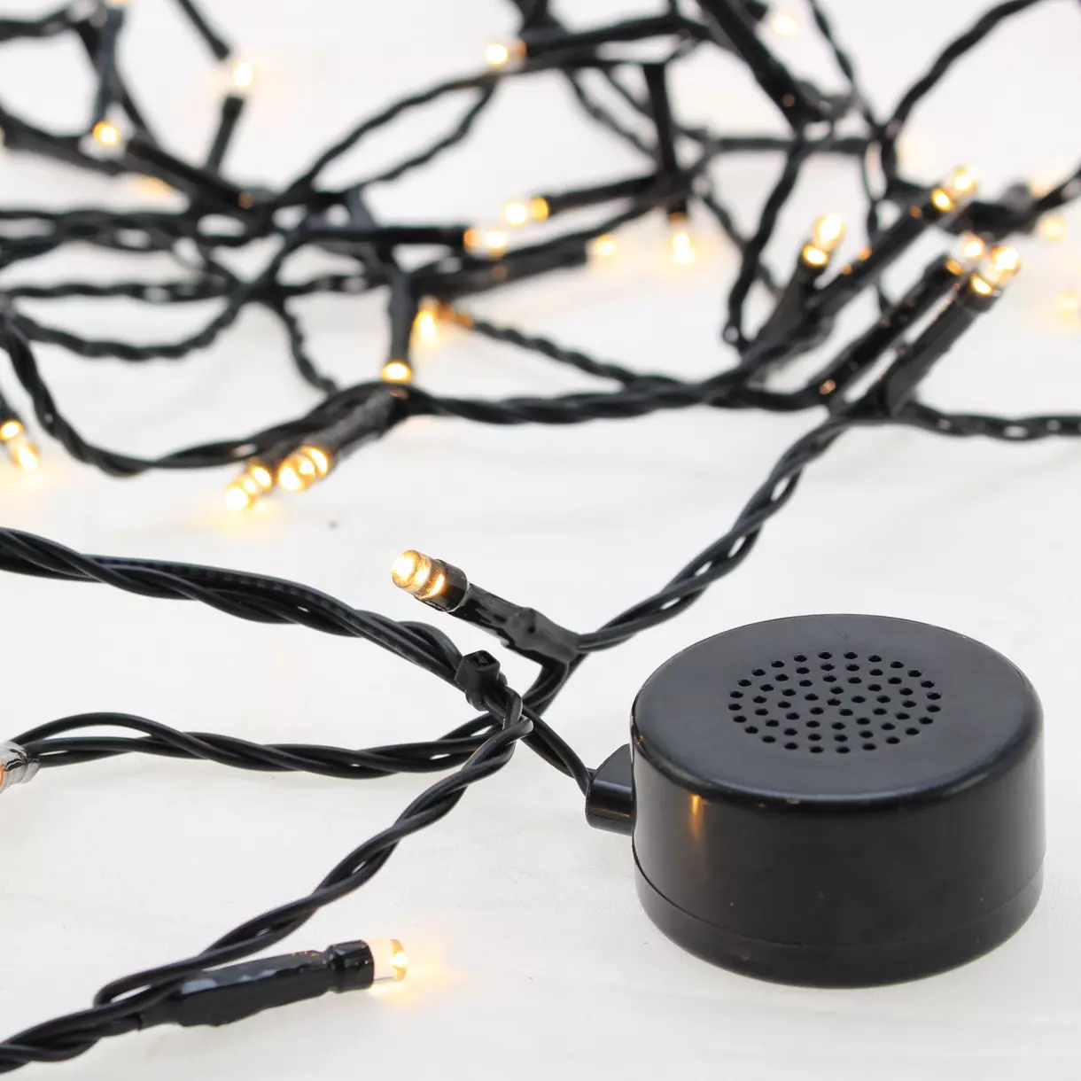 Luces de Navidad con altavoz bluetooth 8 Blanco cálido 96 LED 1