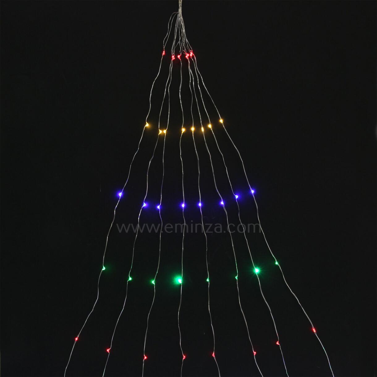 Luces de Navidad Micro LED Racimo 2 m Multicolor 160 LED CP 1