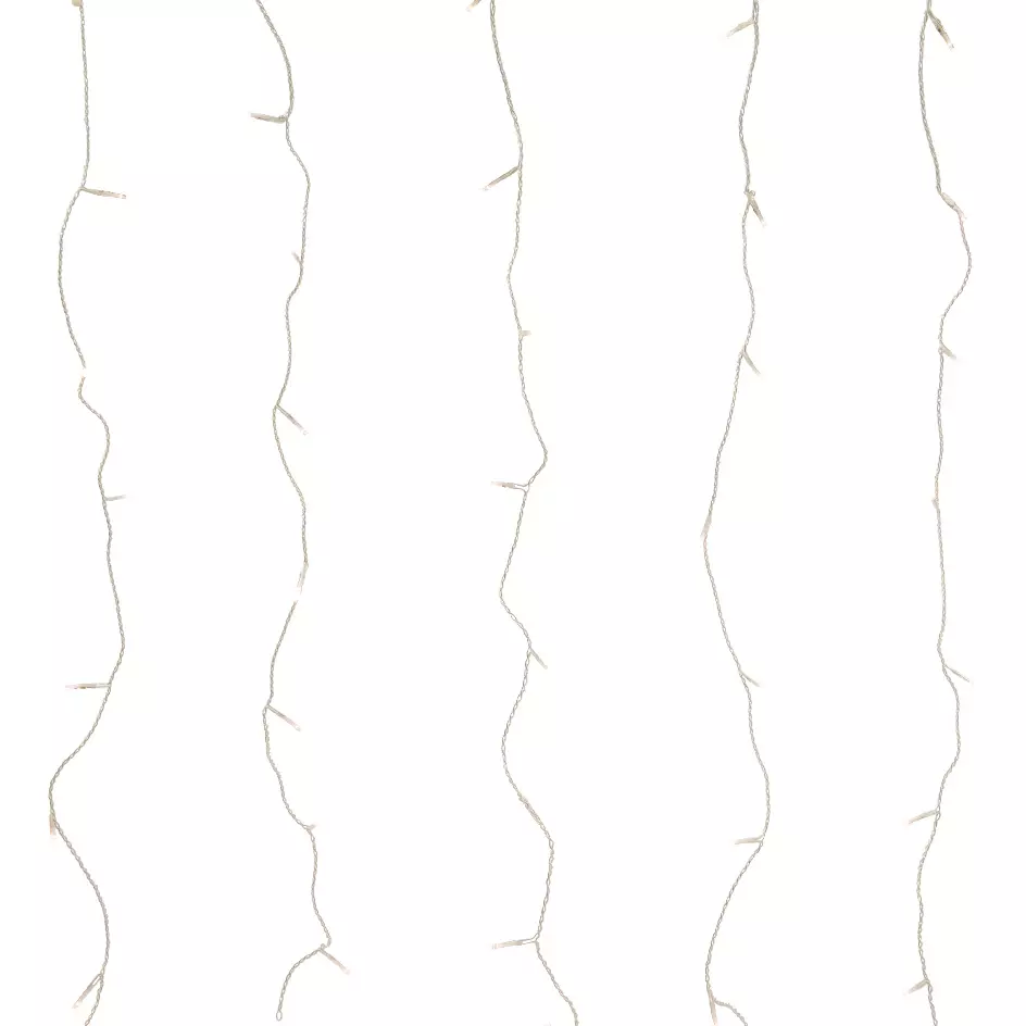 Rideau de balcon lumineux L2,25 m Blanc chaud 800 LED 1