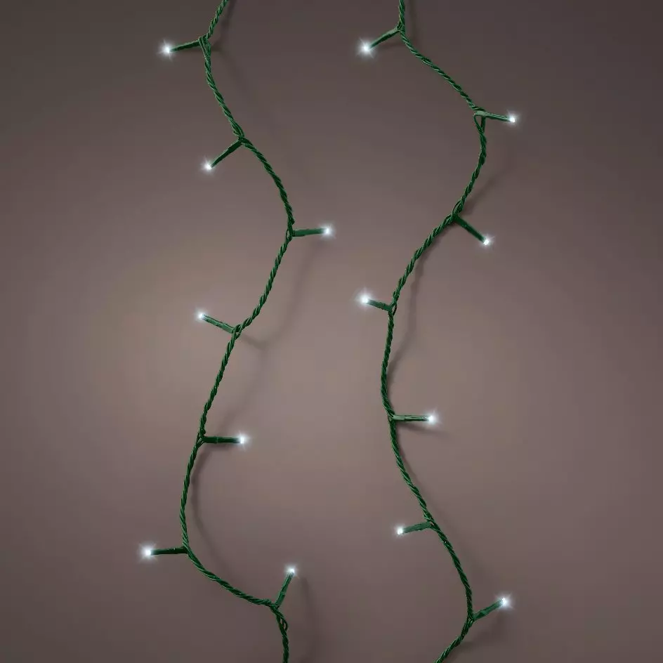 Luces de Navidad 18,70 m Blanco frío 250 LED Sistema Connect 24 V 1