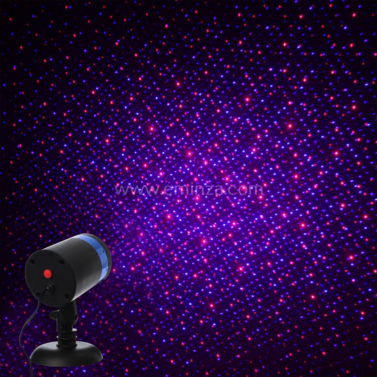 Proyector de luces con detector Azul / Bicolor 2 LED 1