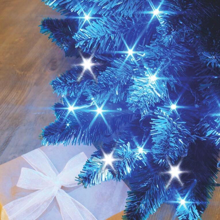 Luces de Navidad Bicolor Flashing light 8 m Azul y blanco frío 128 LED 1