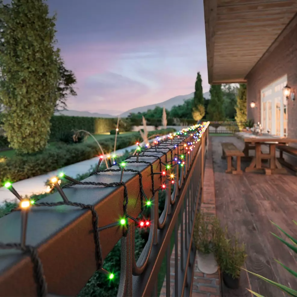 Guirlande lumineuse Solaire 9 m Multicolore 120 LED 1