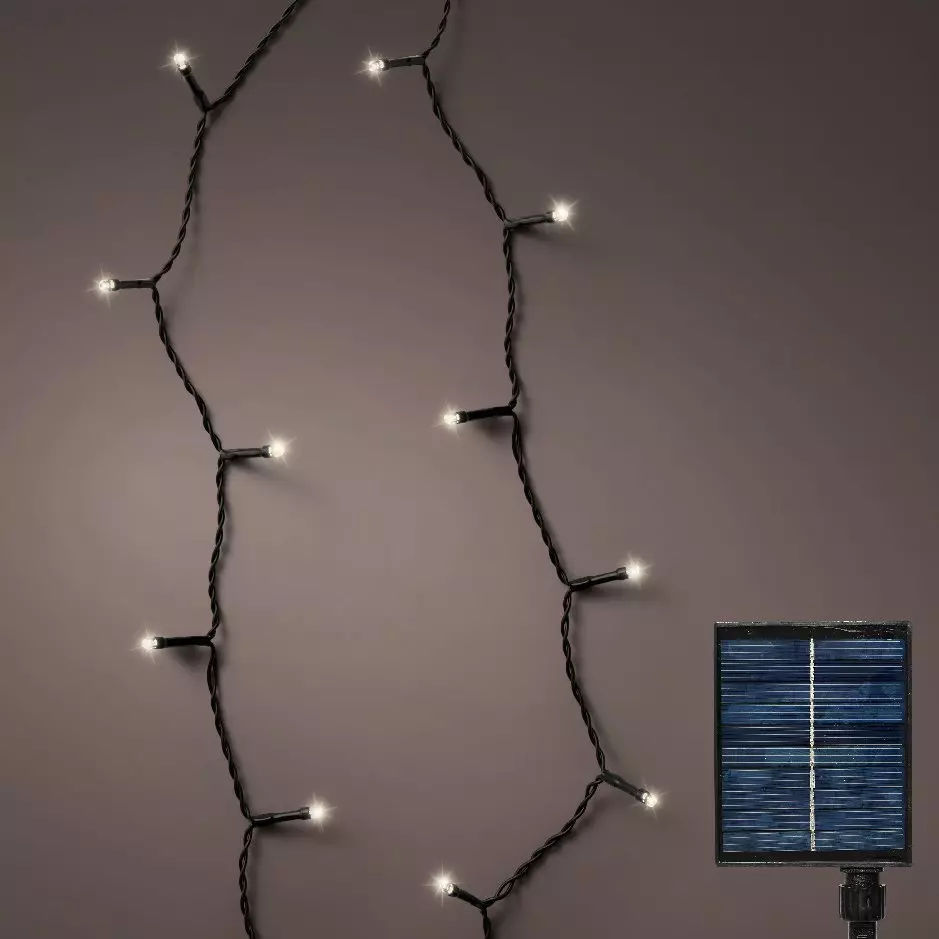 Luces de Navidad Solar  27 m Blanco cálido 360 LED 1