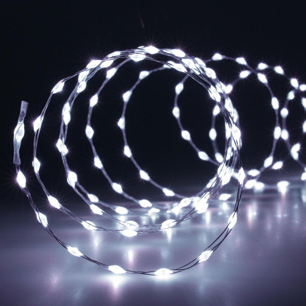 Guirlande lumineuse Micro LED 6,04 m Blanc froid 378 LED CA 1