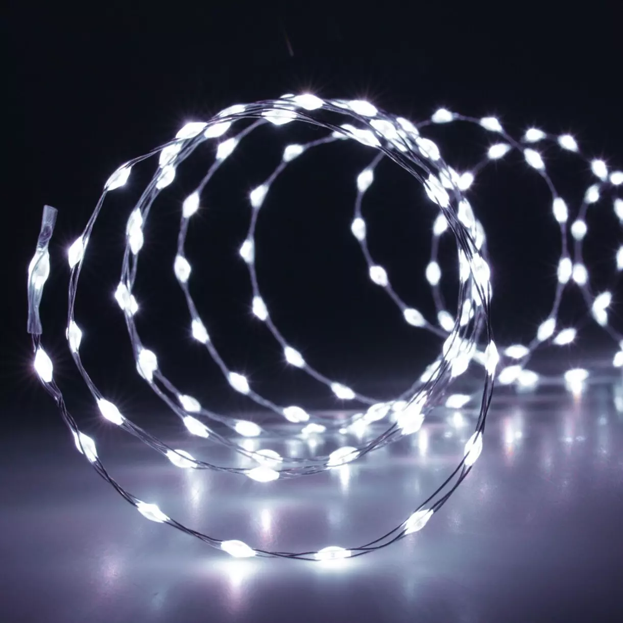 Luces de Navidad Micro LED 6,04 m Blanco frío 378 LED CA 1