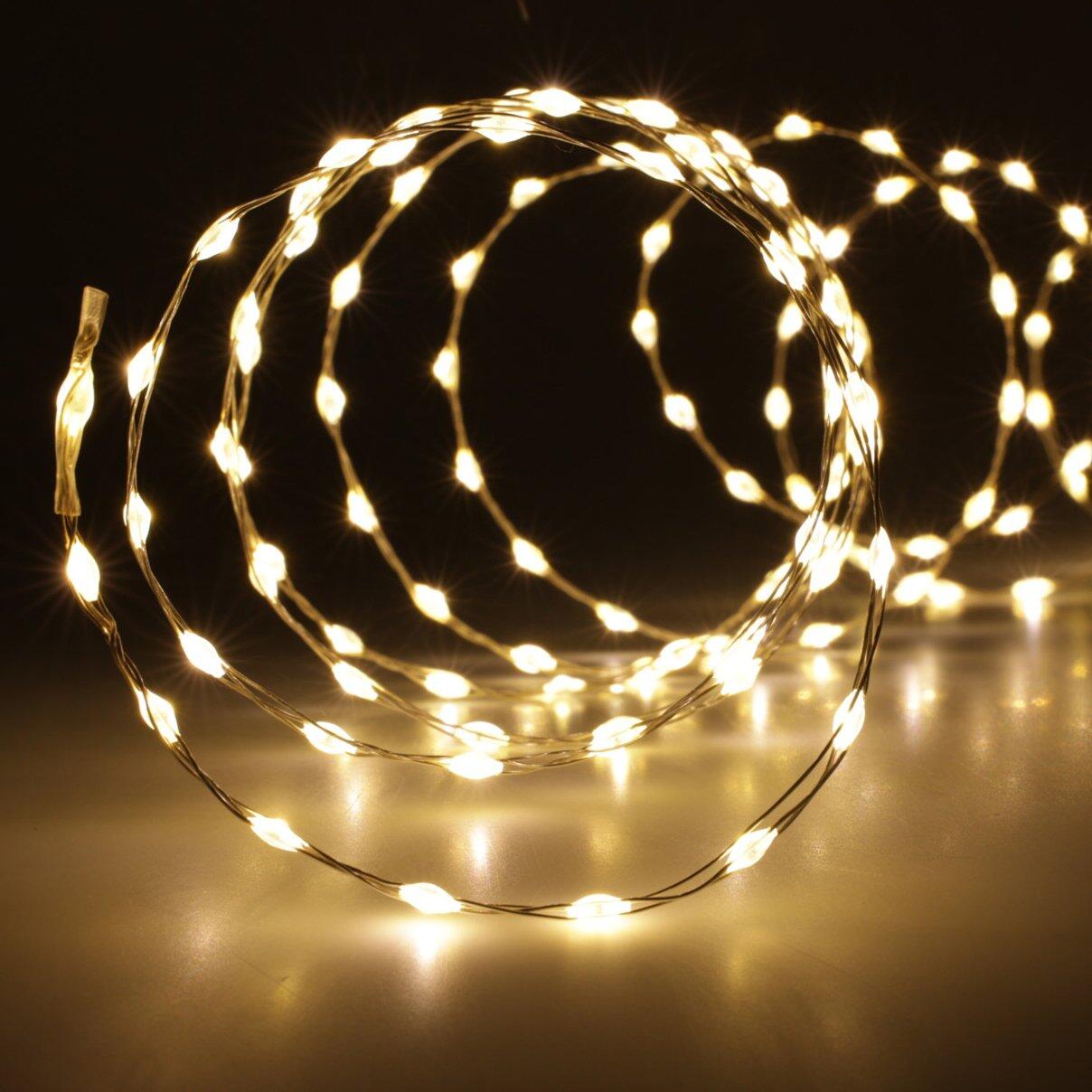 Luces de Navidad Micro LED 6,04 m Blanco cálido 378 LED CA 1