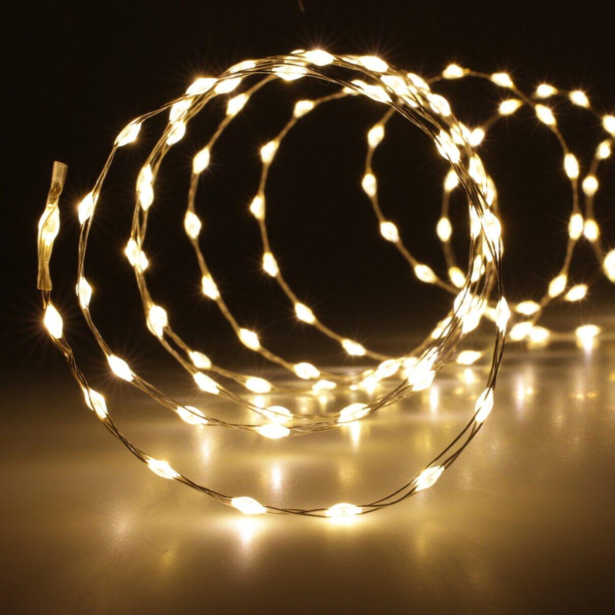 Guirlande lumineuse Micro LED 9,07 m Blanc chaud 567 LED CA 1