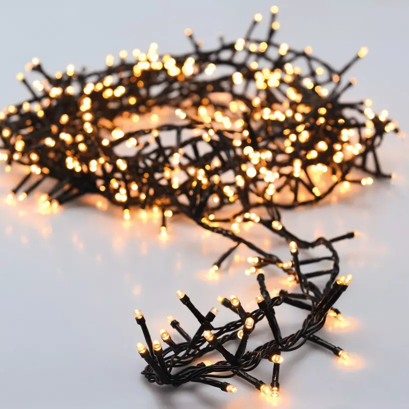 Luces de Navidad Lujo 16 m Blanco cálido 800 LED 1