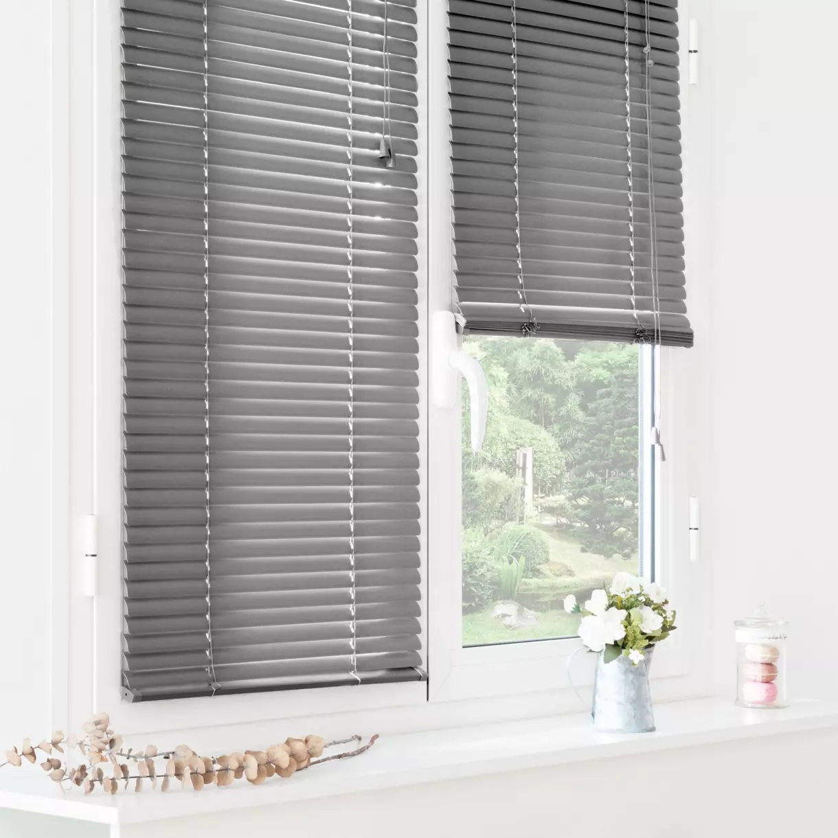 Estor veneciano (60 x 180 cm) PVC Gris antracita 1