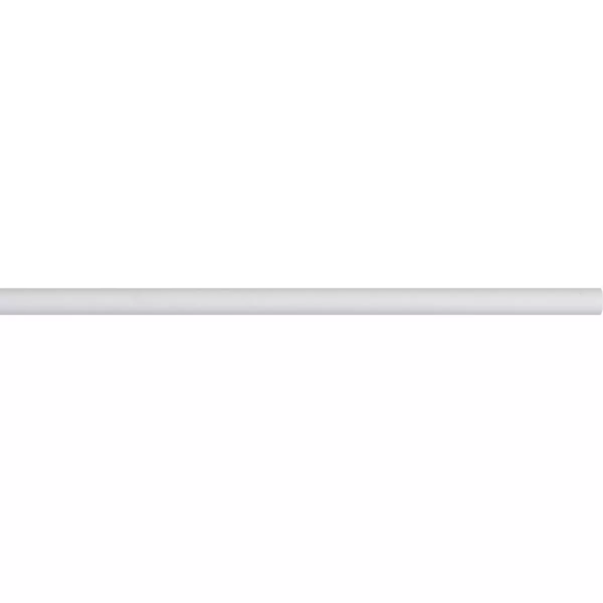 Barra de cortina metal (L200 cm / D28 mm) Lino Blanco mate 1