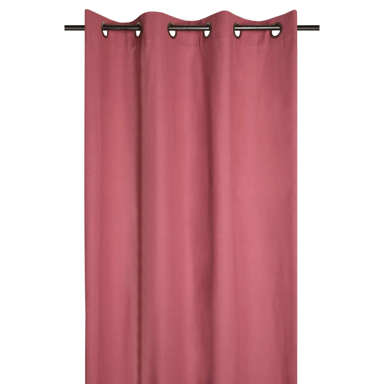 Rideau coton (135 x 240 cm) Duo Violet pourpre