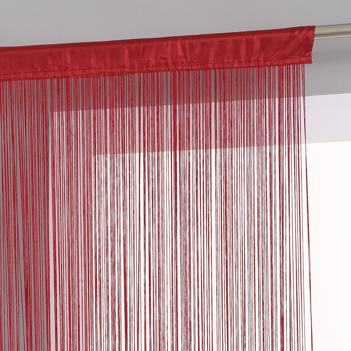 Tenda a fili (120 xH240 cm) Uni Rosso 1