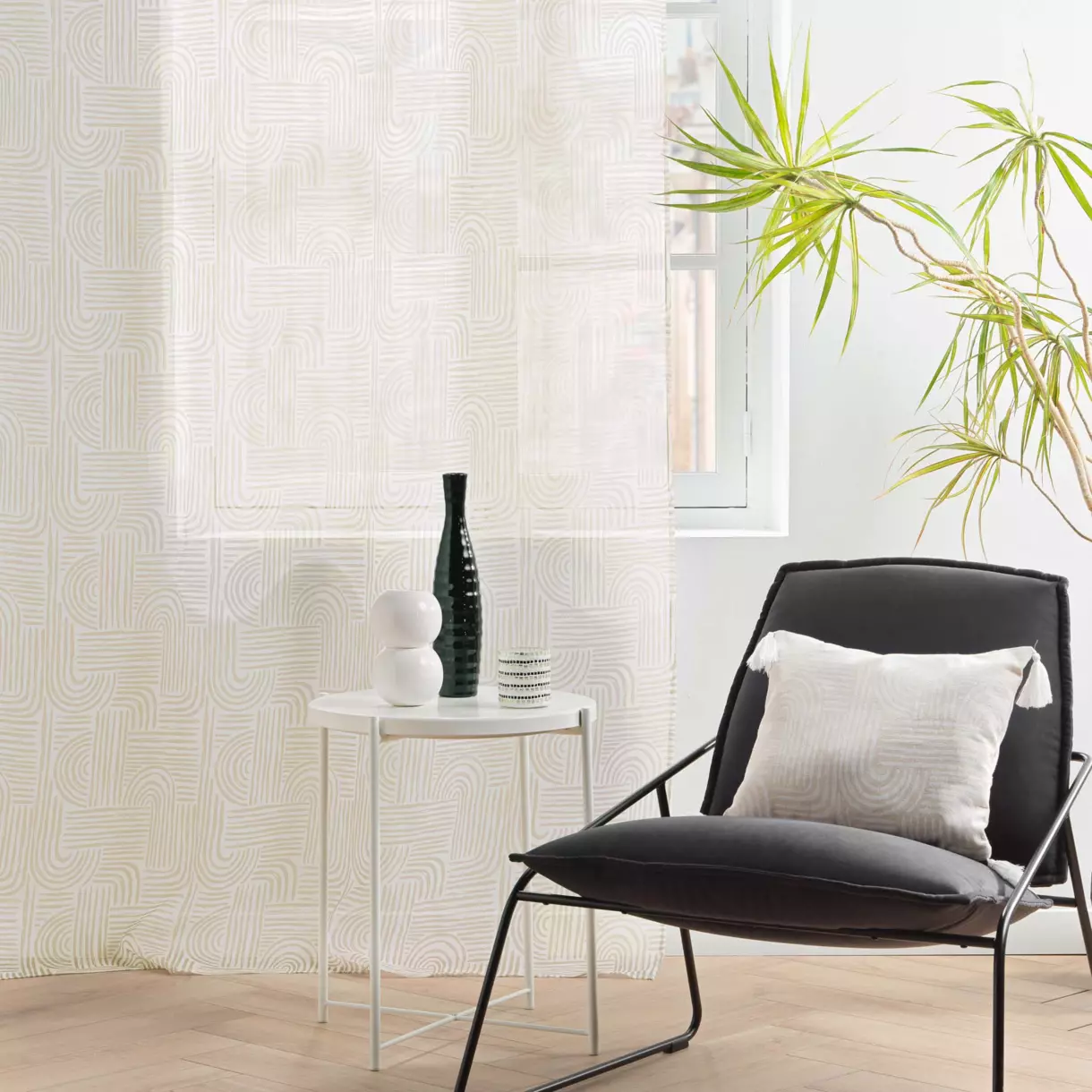 Voilage (140 x 280 cm) Pandore Blanc