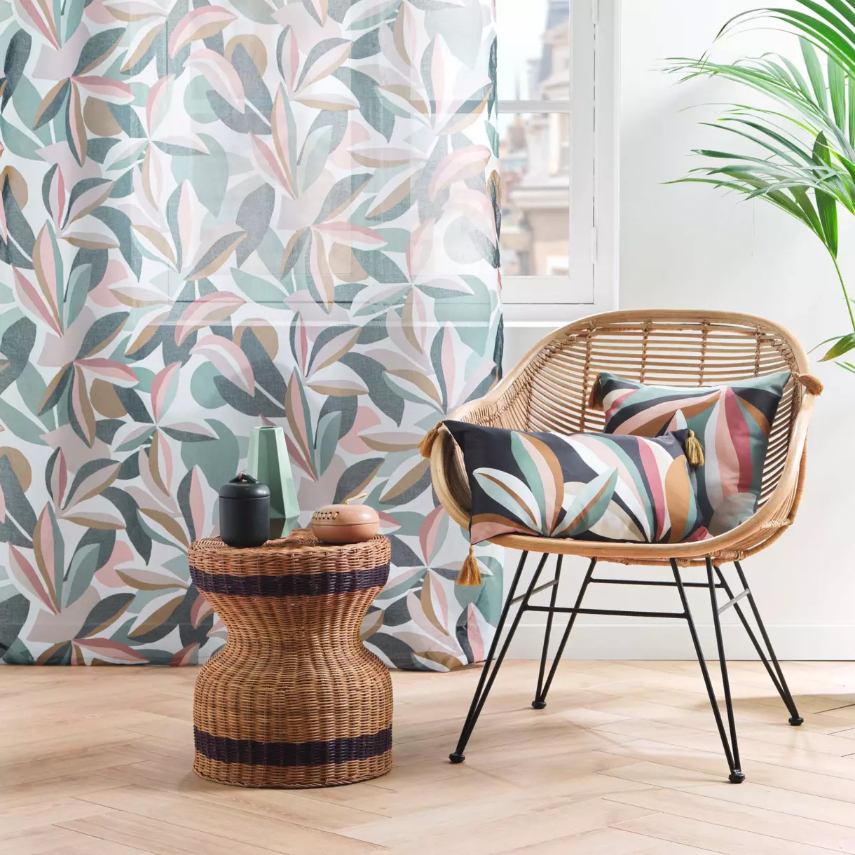 Voilage (140 x 280 cm) Lavinia Multicolore