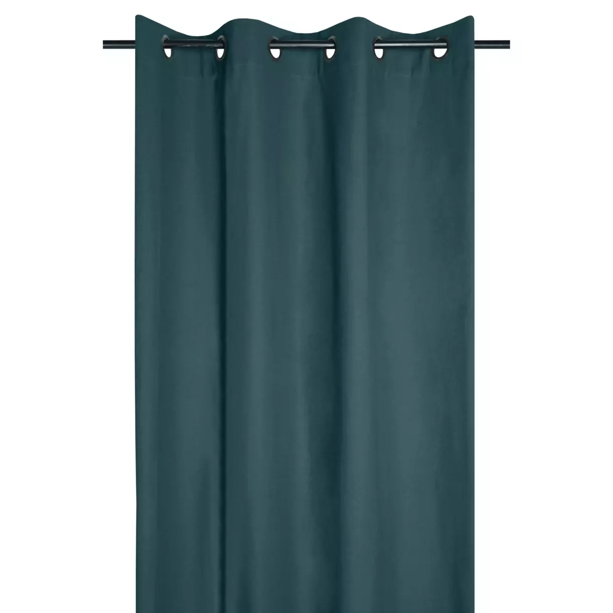 Rideau coton (135 x 240 cm) Duo Bleu vert