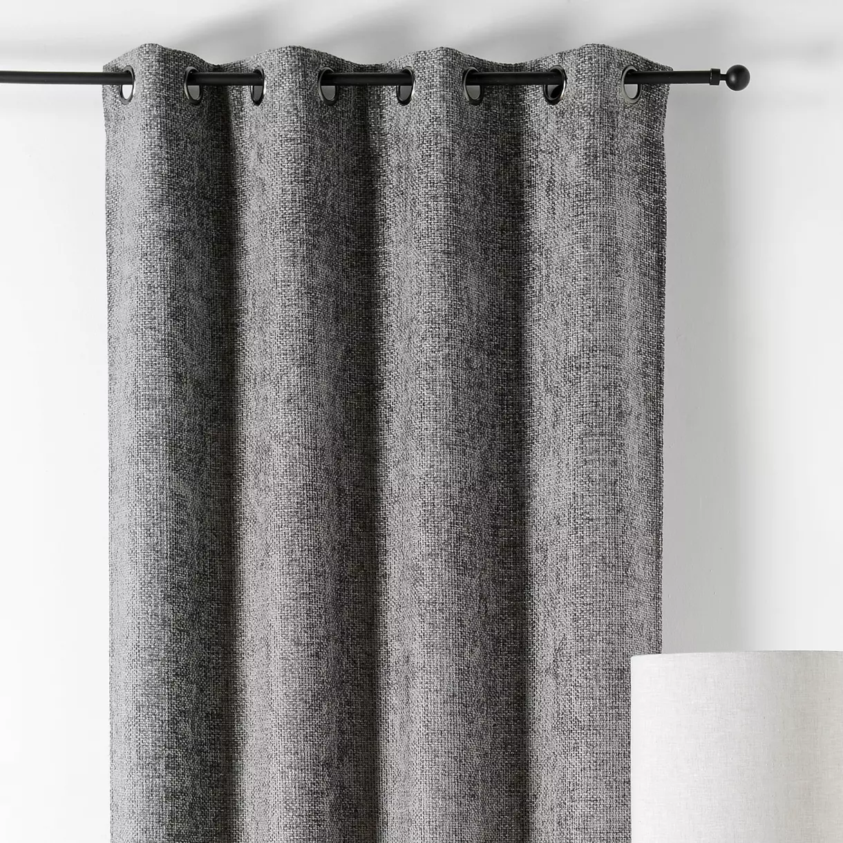 Cortina (135 x 250 cm) Aspen Gris oscuro