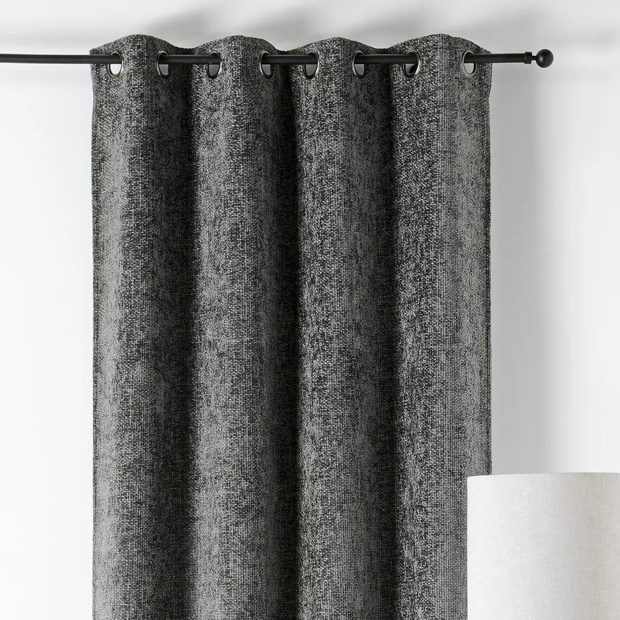 Rideau (135 x 250 cm) Aspen Gris anthracite