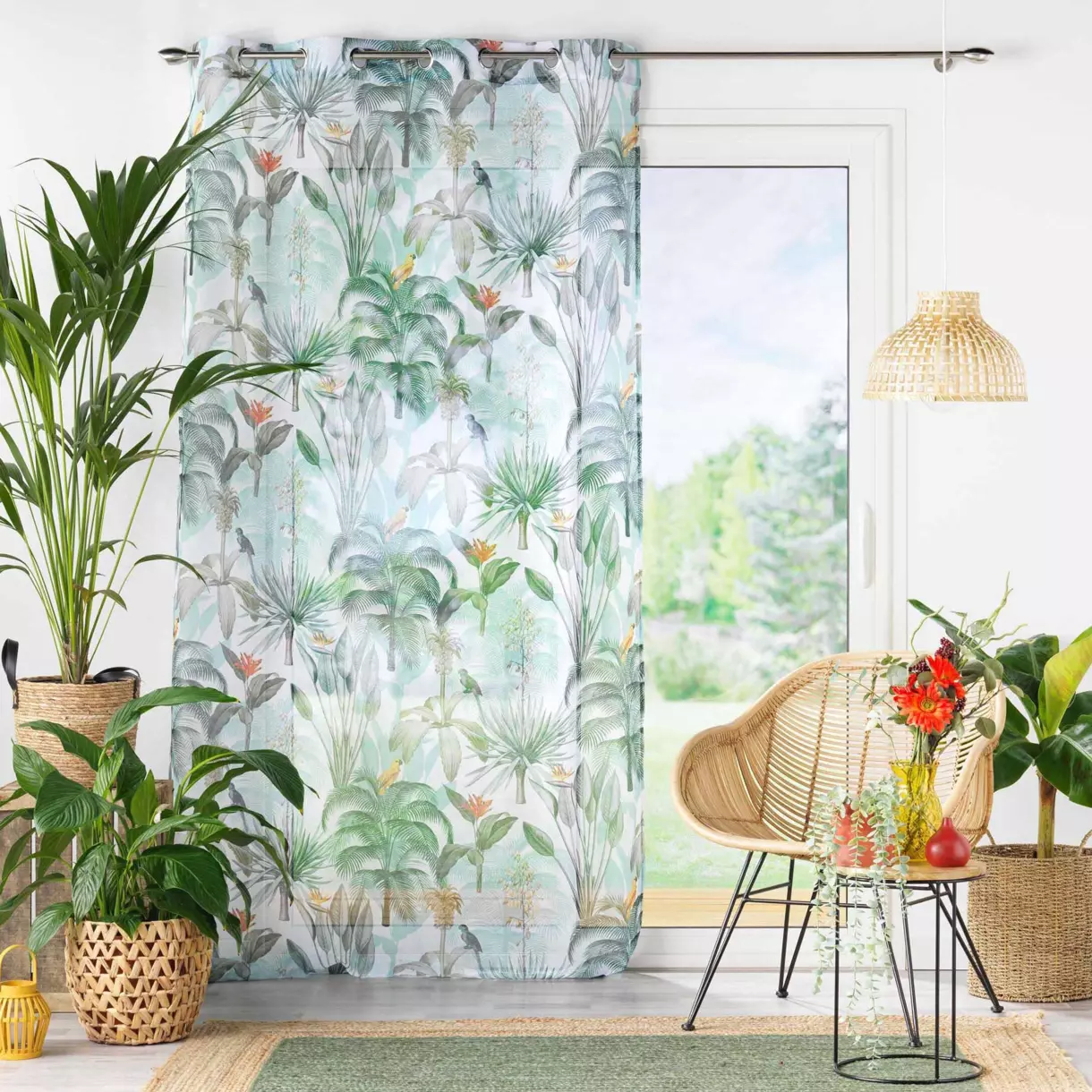 Visillo (140 x 240 cm) Coco Paradise Multicolor 1