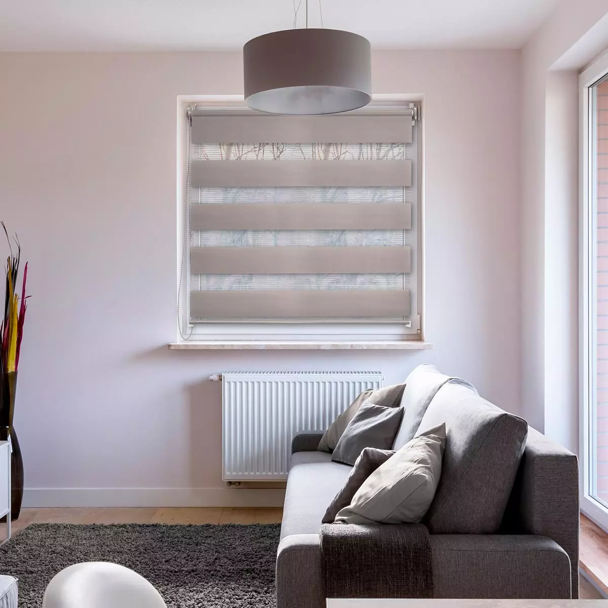 Store enrouleur Jour / Nuit (90 x 180 cm) Taupe 1