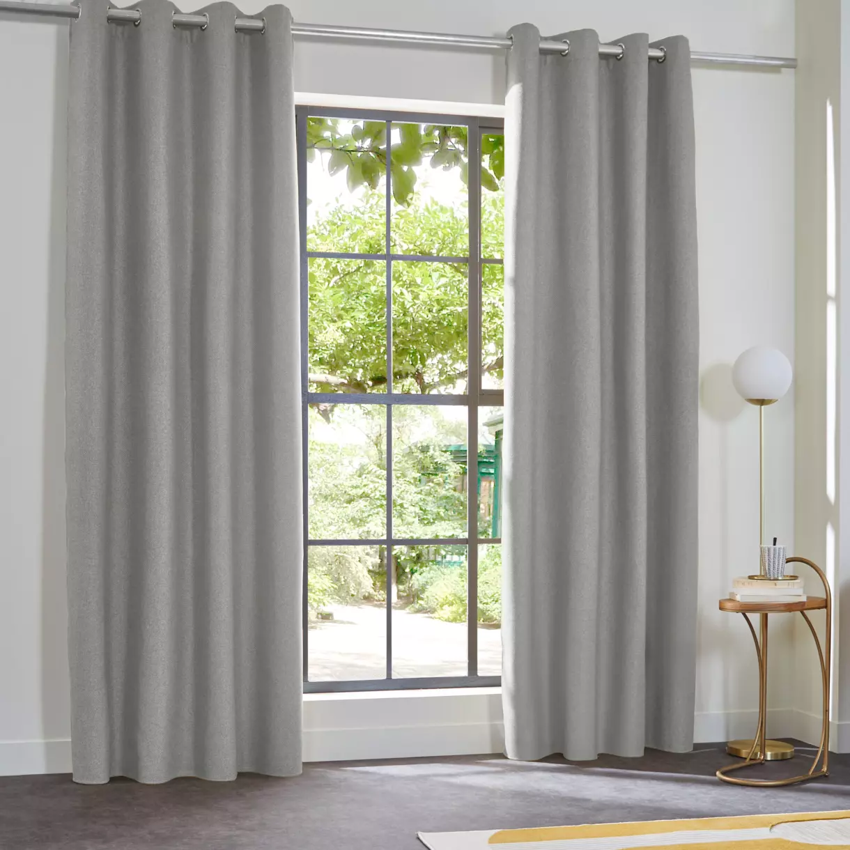 Cortina opaca aislante (140 x 260 cm) Barn Gris 1