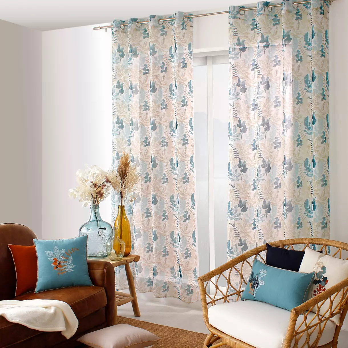Voilage (140 x 240 cm) Vegetalis Multicolore 1