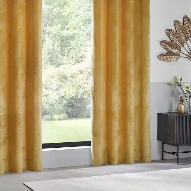 Cortina semi opaca (140 X 260 cm) Arti Amarillo ocre 1