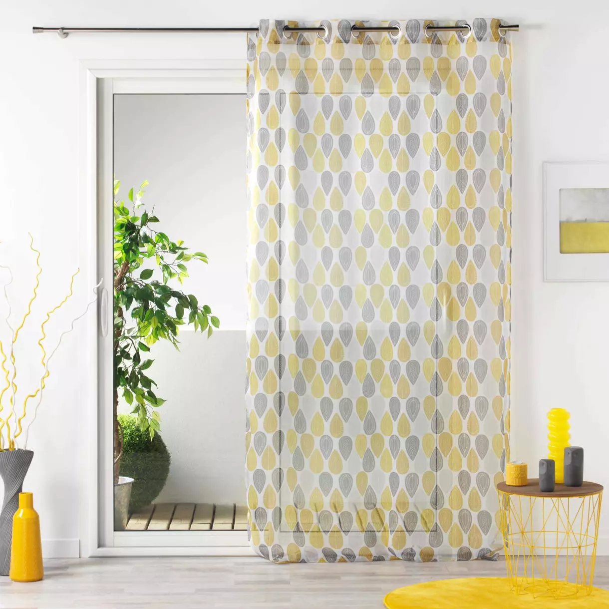 Voilage (140 x 240 cm) Palpito Blanc 1