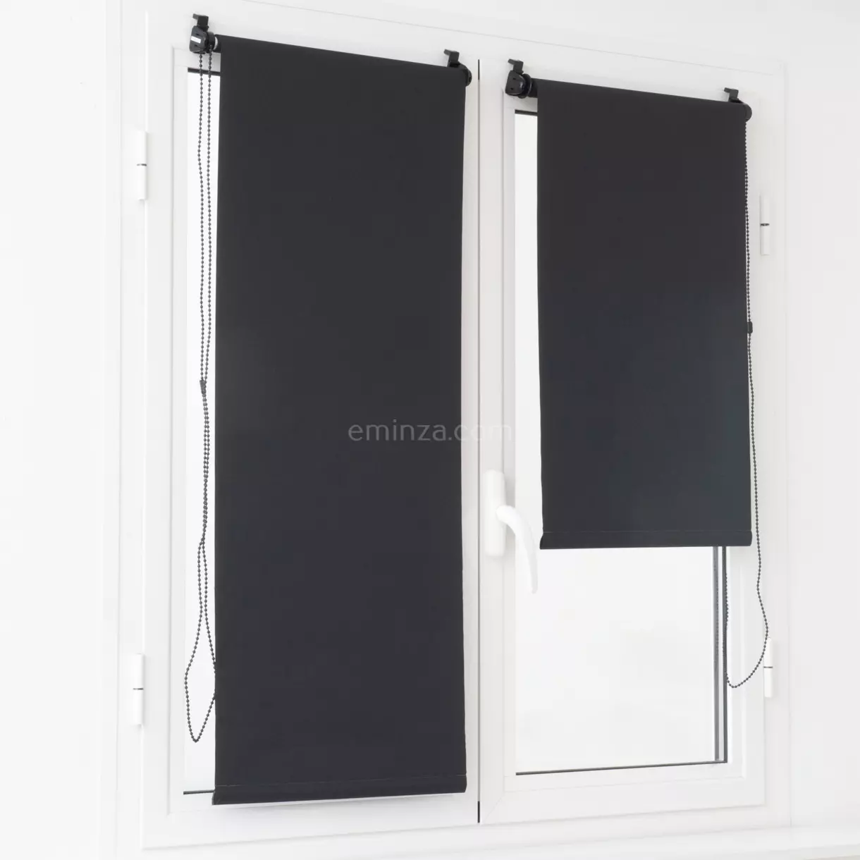 Store enrouleur occultant (45 x 180 cm) Uni Noir 1