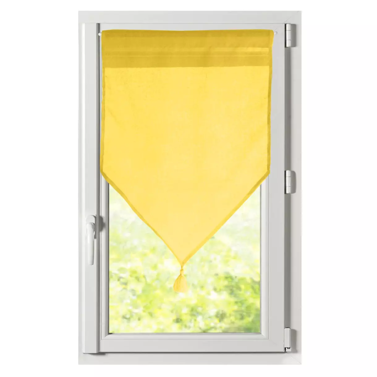 Par de visillos corto (60 x 90 cm) Monna Amarillo 1