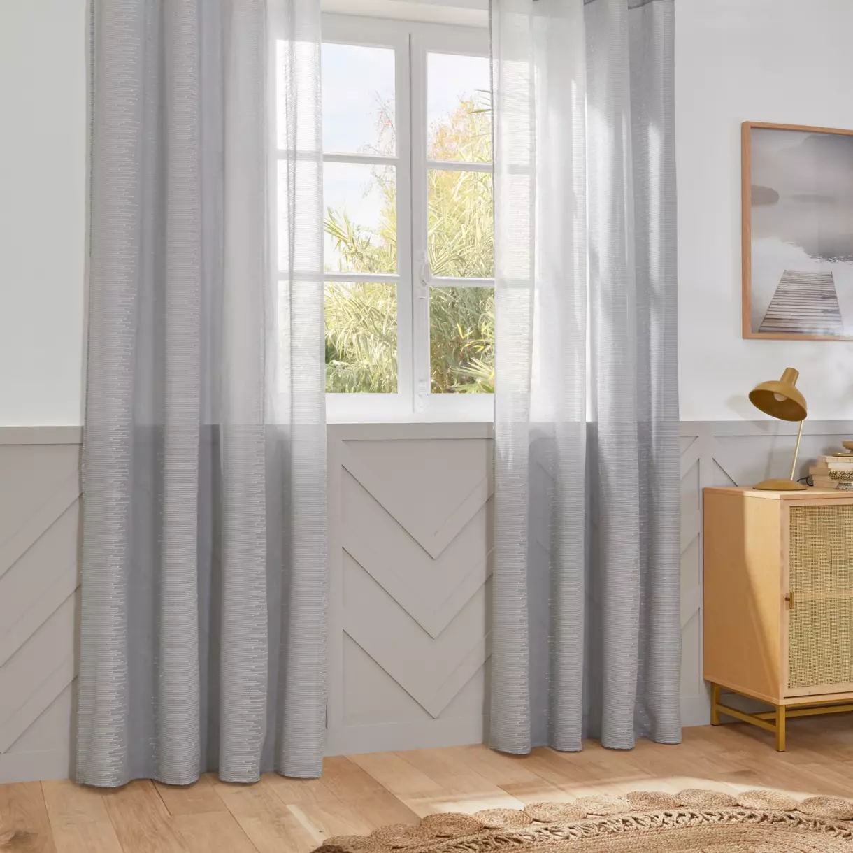 Visillo (140 x 240 cm) Liah Gris 1