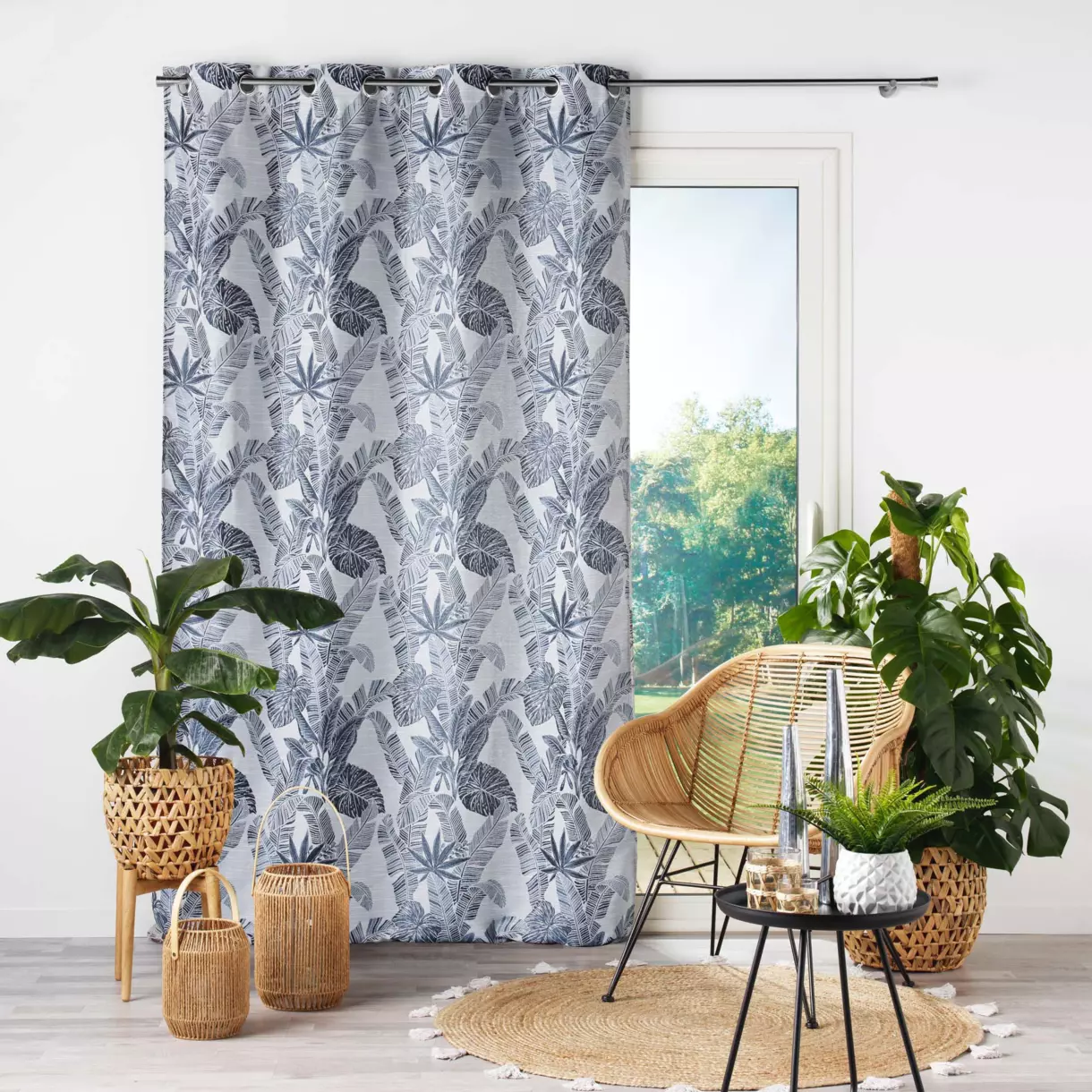 Rideau (140 x 260 cm) Faggy Bleu 1