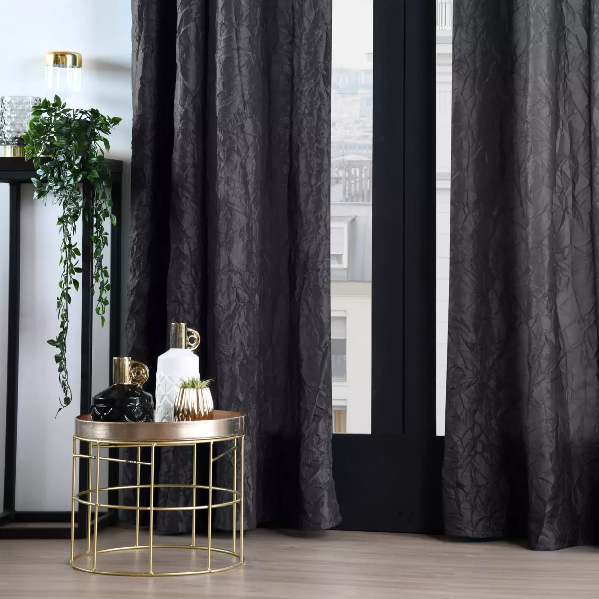 Cortina semi-opaca(140 X 260 cm) Lincoln Negro 1