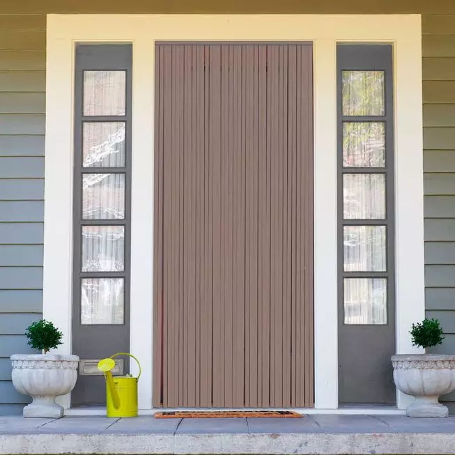 Cortina de puerta (90 x 210 cm) Prestige Topo 1