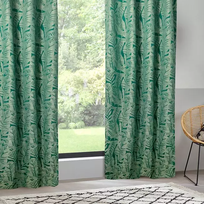 Rideau (140 X 260 cm) Folha Vert cèdre 1