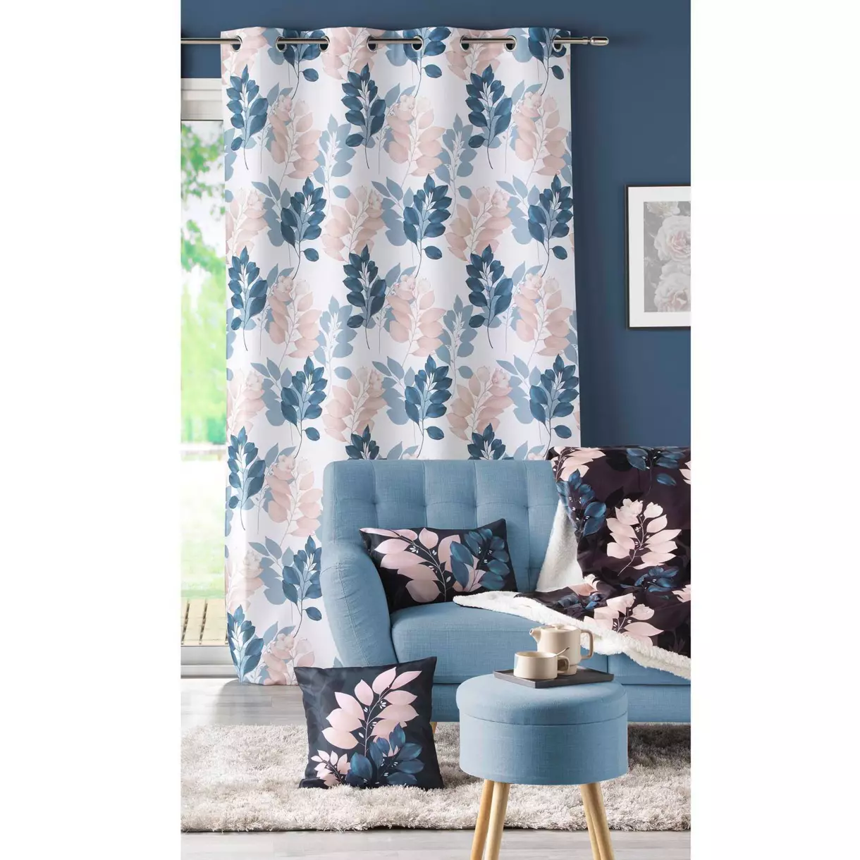 Cortina  semi-opaca(140 x 280 cm) Belline Blanco 1